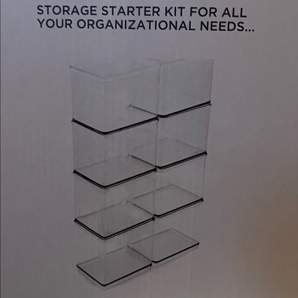 Eight piece tall stackable bin starter set - Picture 3 of 9